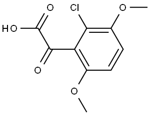 2-Chloro-3,6-dimethoxy-α-oxobenzeneacetic acid 结构式