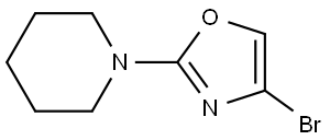 4-bromo-2-(piperidin-1-yl)oxazole 结构式