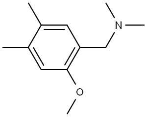 2-Methoxy-N,N,4,5-tetramethylbenzenemethanamine 结构式