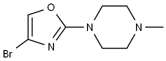 4-bromo-2-(4-methylpiperazin-1-yl)oxazole 结构式