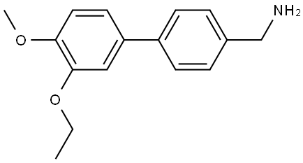 3'-Ethoxy-4'-methoxy[1,1'-biphenyl]-4-methanamine 结构式