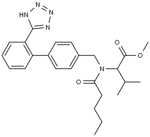 缬沙坦杂质 结构式