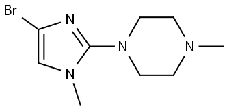 1-(4-bromo-1-methyl-1H-imidazol-2-yl)-4-methylpiperazine 结构式