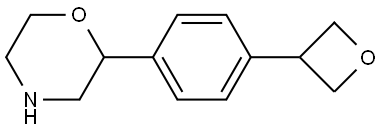 2-(4-(oxetan-3-yl)phenyl)morpholine 结构式