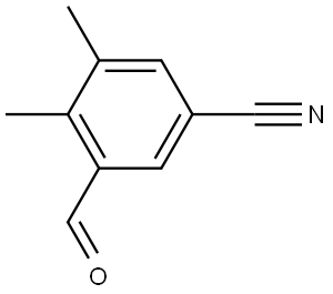 3-Formyl-4,5-dimethylbenzonitrile 结构式
