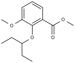 Methyl 2-(1-ethylpropoxy)-3-methoxybenzoate 结构式