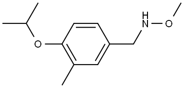 N-Methoxy-3-methyl-4-(1-methylethoxy)benzenemethanamine 结构式