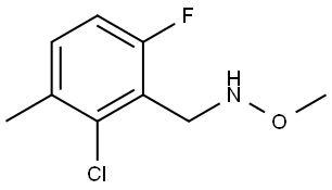 2-Chloro-6-fluoro-N-methoxy-3-methylbenzenemethanamine 结构式