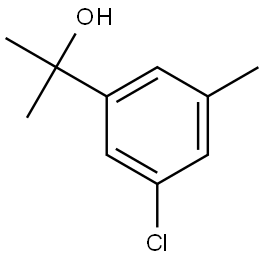 2-(3-chloro-5-methylphenyl)propan-2-ol 结构式