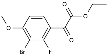 ethyl 2-(3-bromo-2-fluoro-4-methoxyphenyl)-2-oxoacetate 结构式