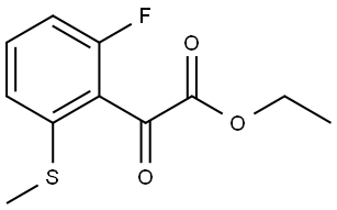 ethyl 2-(2-fluoro-6-(methylthio)phenyl)-2-oxoacetate 结构式