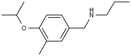 3-Methyl-4-(1-methylethoxy)-N-propylbenzenemethanamine 结构式