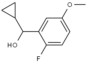 α-Cyclopropyl-2-fluoro-5-methoxybenzenemethanol 结构式