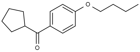 (4-Butoxyphenyl)cyclopentylmethanone 结构式