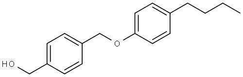 (4-((4-butylphenoxy)methyl)phenyl)methanol 结构式