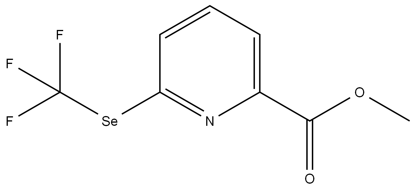 6-((三氟甲基)硒烷基)吡啶甲酸甲酯 结构式