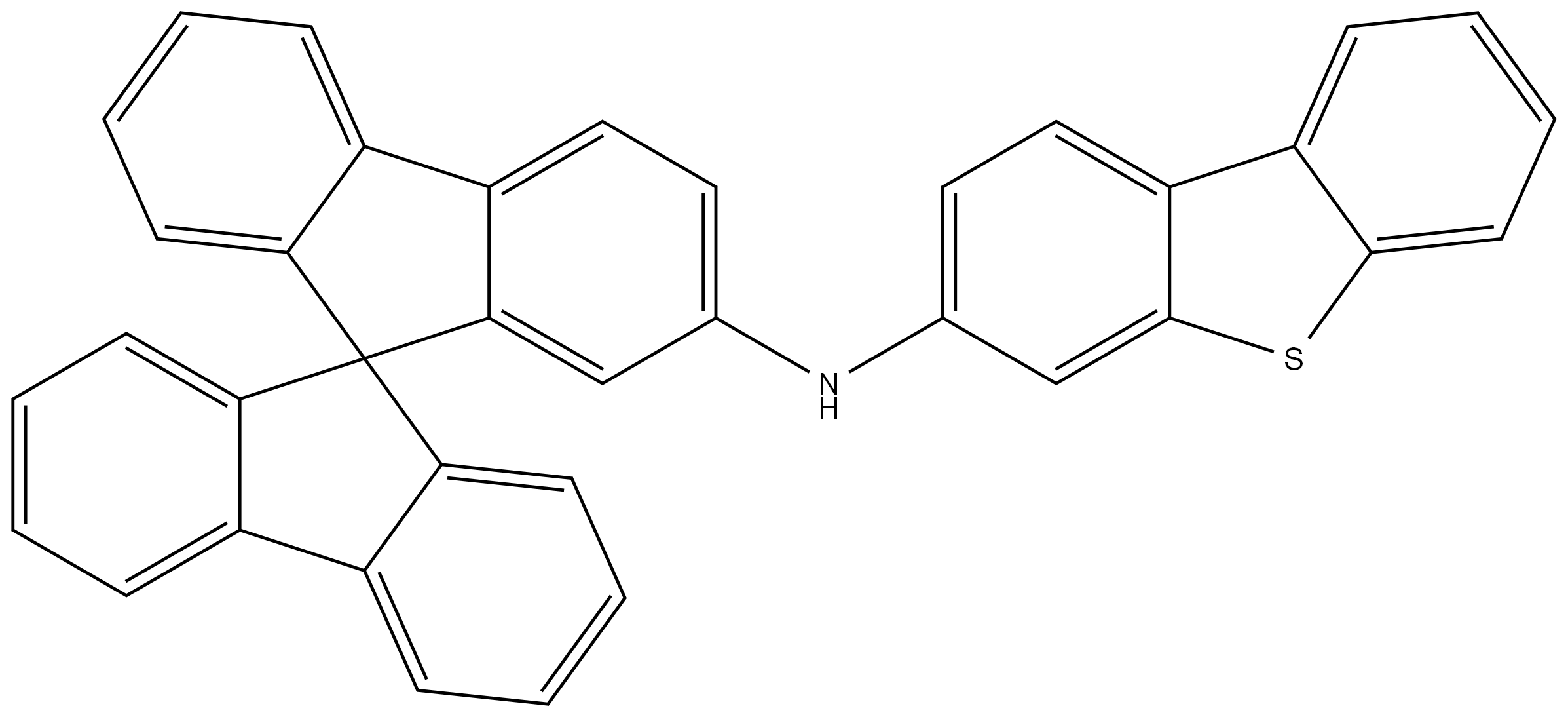 3-Dibenzothiophenamine, N-9,9′-spirobi[9H-fluoren]-2-yl- 结构式