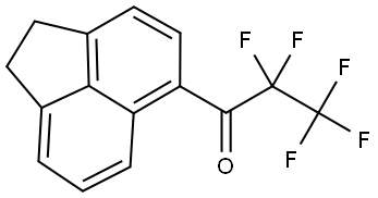 1-(1,2-dihydroacenaphthylen-5-yl)-2,2,3,3,3-pentafluoropropan-1-one 结构式