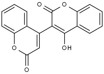 [3,4′-Bi-2H-1-benzopyran]-2,2′-dione, 4-hydroxy- 结构式