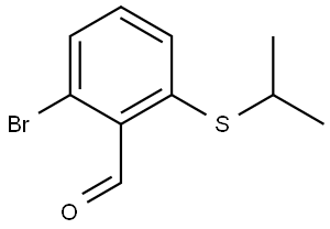 2-Bromo-6-[(1-methylethyl)thio]benzaldehyde 结构式