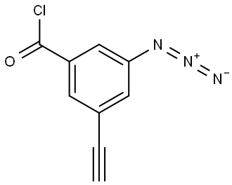 3-azido-5-ethynylbenzoyl chloride 结构式