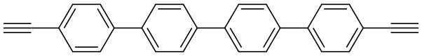 4,4'''-DIETHYNYL-1,1':4',1'':4'',1'''-QUATERPHENYL 结构式