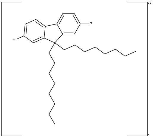 聚(9,9-二辛基-9H-芴-2,7-二基) 结构式