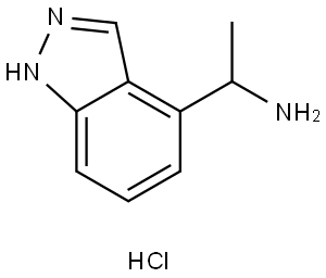 1-(1H-吲唑-4-基)乙胺盐酸盐 结构式