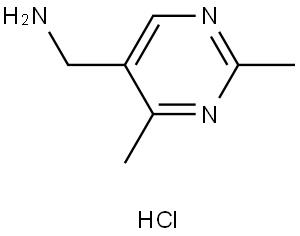 (2,4-Dimethylpyrimidin-5-yl)methanamine hydrochloride 结构式