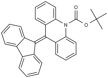 10-BOC-9-(9H-芴-9-亚基)-9,10-二氢吖啶 结构式