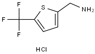 5-(三氟甲基)噻吩-2-基]甲胺盐酸盐 结构式