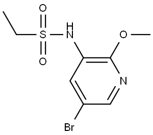 N-(5-Bromo-2-methoxy-3-pyridinyl)ethanesulfonamide 结构式