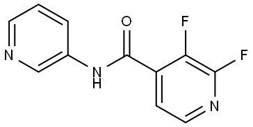 2,3-Difluoro-N-3-pyridinyl-4-pyridinecarboxamide 结构式