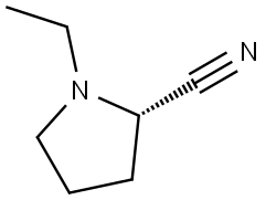 (S)-1-乙基吡咯烷-2-氰基 结构式