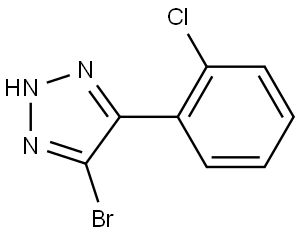 5-bromo-4-(2-chlorophenyl)-1H-1,2,3-triazole 结构式