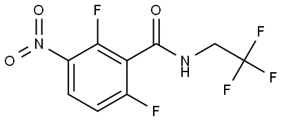 2,6-difluoro-3-nitro-N-(2,2,2-trifluoroethyl)benzamide 结构式