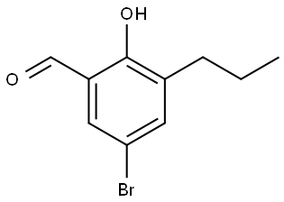 5-Bromo-2-hydroxy-3-propylbenzaldehyde 结构式