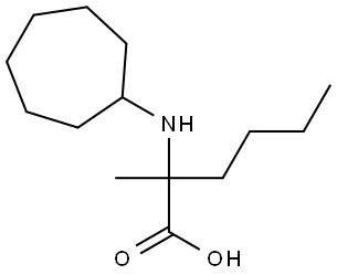 2-(环庚基氨基)-2-甲基己酸 结构式
