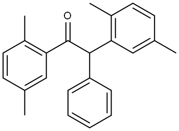 1,2-二(2,5-二甲基苯基)-2-苯基乙烷-1-酮 结构式