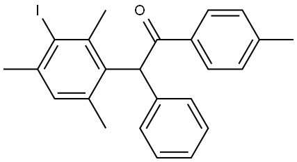 2-(3-iodo-2,4,6-trimethylphenyl)-2-phenyl-1-(p-tolyl)ethan-1-one 结构式