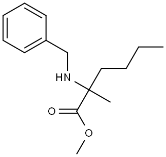 甲基 2-(苄基氨基)-2-甲基己酸酯 结构式