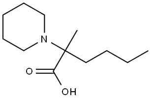 2-甲基-2-(哌啶-1-基)己酸 结构式