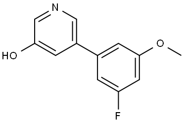 5-(3-Fluoro-5-methoxyphenyl)-3-pyridinol 结构式