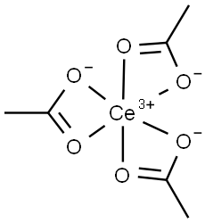 醋酸铈(III)水合物 结构式