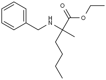 乙基 2-(苄基氨基)-2-甲基己酸酯 结构式