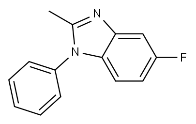 5-fluoro-2-methyl-1-phenyl-1H-benzo[d]imidazole 结构式
