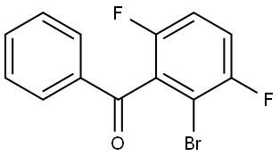 (2-bromo-3,6-difluorophenyl)(phenyl)methanone 结构式