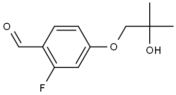 2-Fluoro-4-(2-hydroxy-2-methylpropoxy)benzaldehyde 结构式