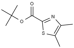 tert-butyl 4,5-dimethylthiazole-2-carboxylate 结构式