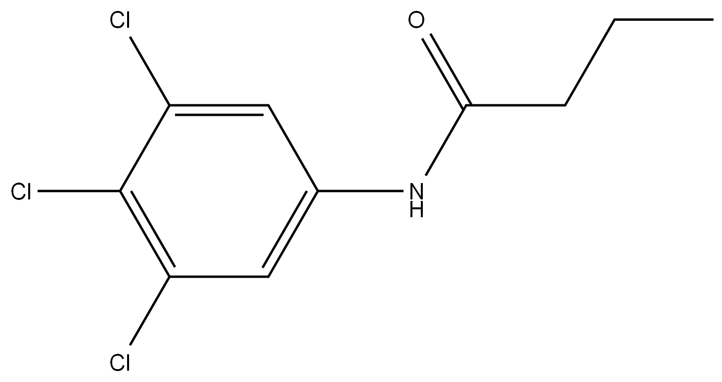 N-(3,4,5-Trichlorophenyl)butanamide 结构式